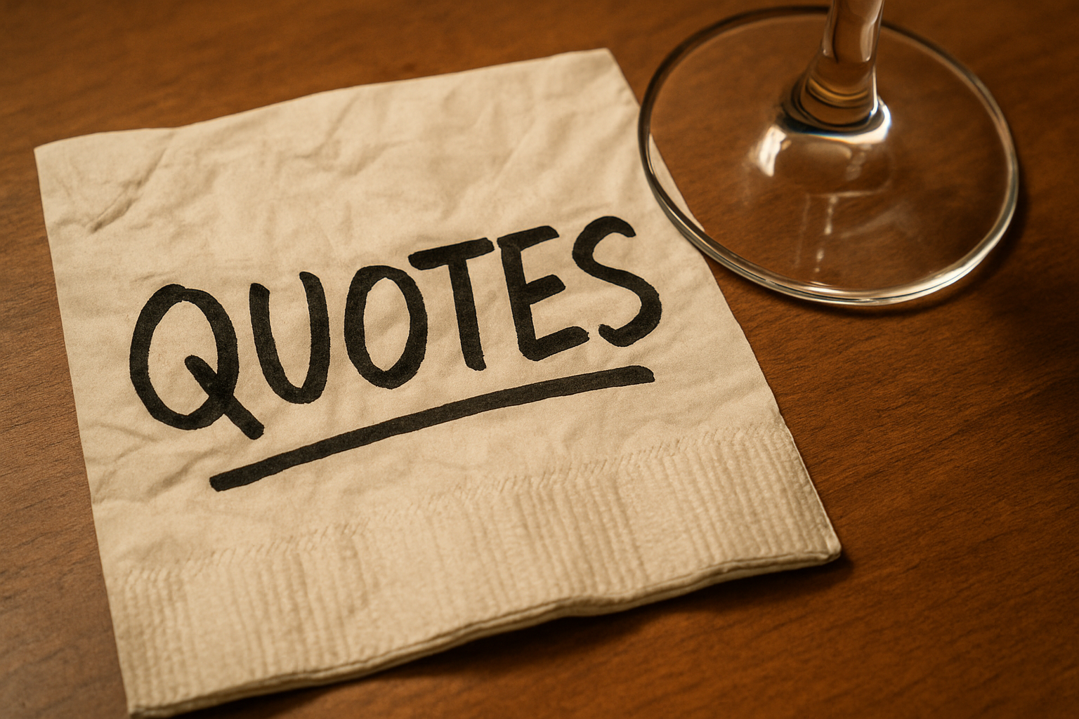 The Quote Napkin